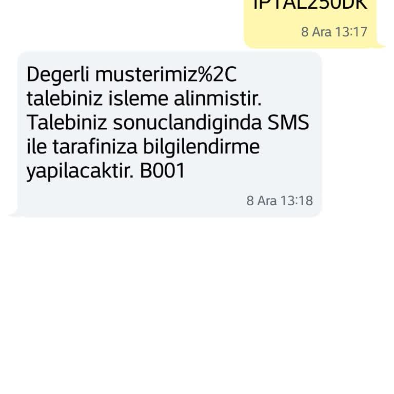 Bimcell Paket İptal Sorunu