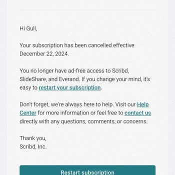Scribd Ücret İadesi Sorunu: Bilgilendirme Eksikliği Ve Geri Ödeme Engeli