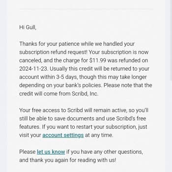 Scribd Ücret İadesi Sorunu: Bilgilendirme Eksikliği Ve Geri Ödeme Engeli