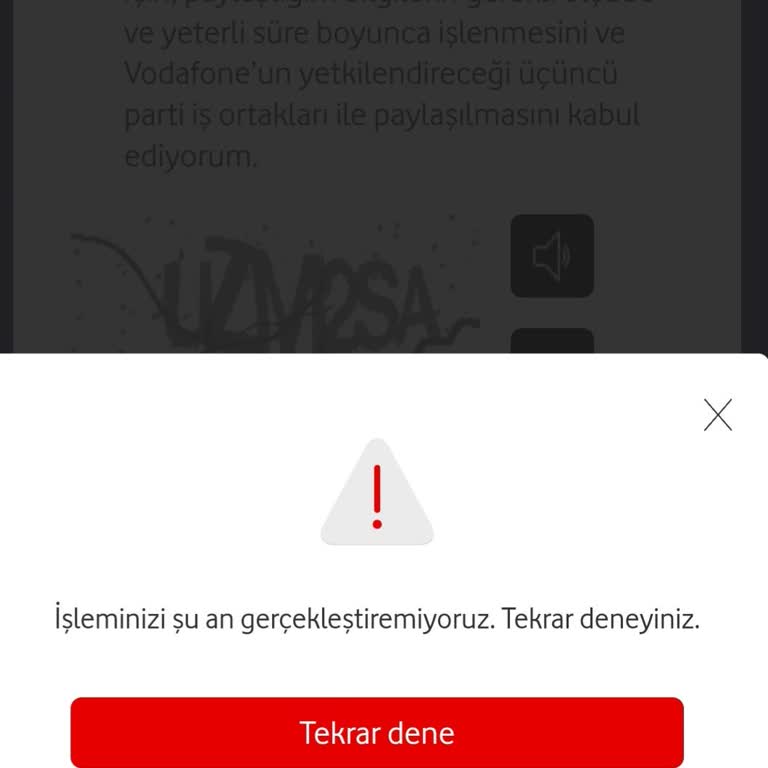 Vodafone Operatör Değişikliği Sonrası Kullanıcı Tanımlama Sorunu!