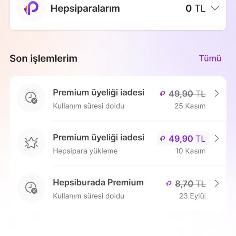 Hepsiburada Premium Üyelik İadesi Sorunu