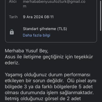Ölü Piksel Sorununda Asus Ve N11'in Yetersizliği