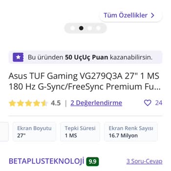 Ölü Piksel Sorununda Asus Ve N11'in Yetersizliği