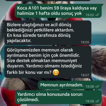 A101 Kapımda: Bozuk Ürün İadesinde Gecikme Ve İletişim Sorunları