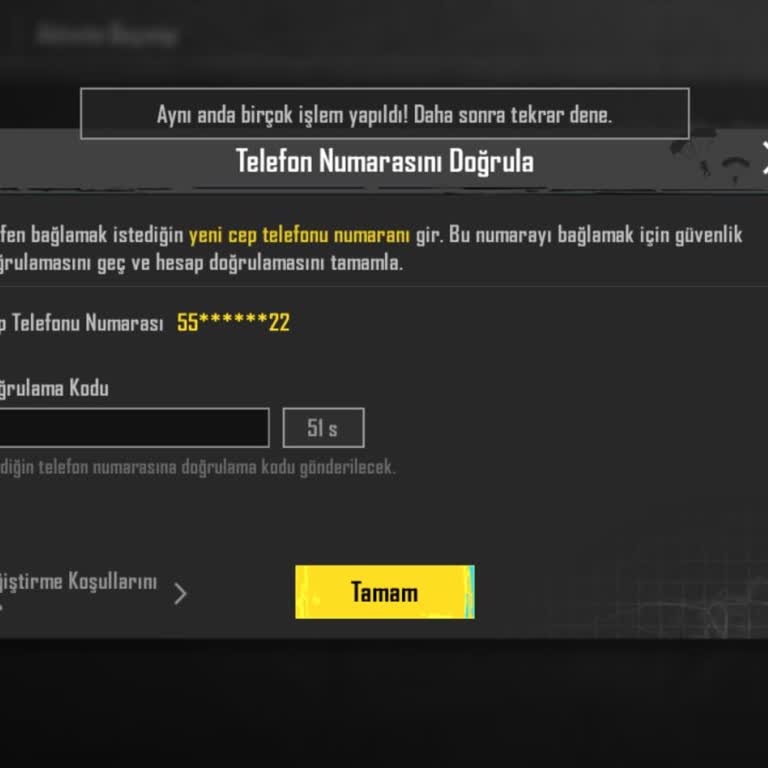 PUBG Mobile Hesabında Numara Değişikliği Sorunu