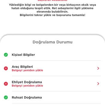 Martı Sürücü Başvurum Neden Onaylanmıyor?