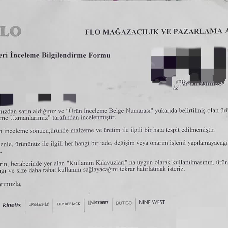 FLO'da Dikiş Hatası Mağduriyeti
