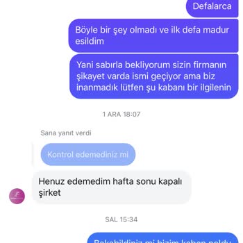 Ürün Teslimatında Sürekli Gecikme Ve İade Sorunu