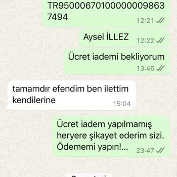 Çizme Teslim Edilmedi, Ücret İadesi Yapılmıyor