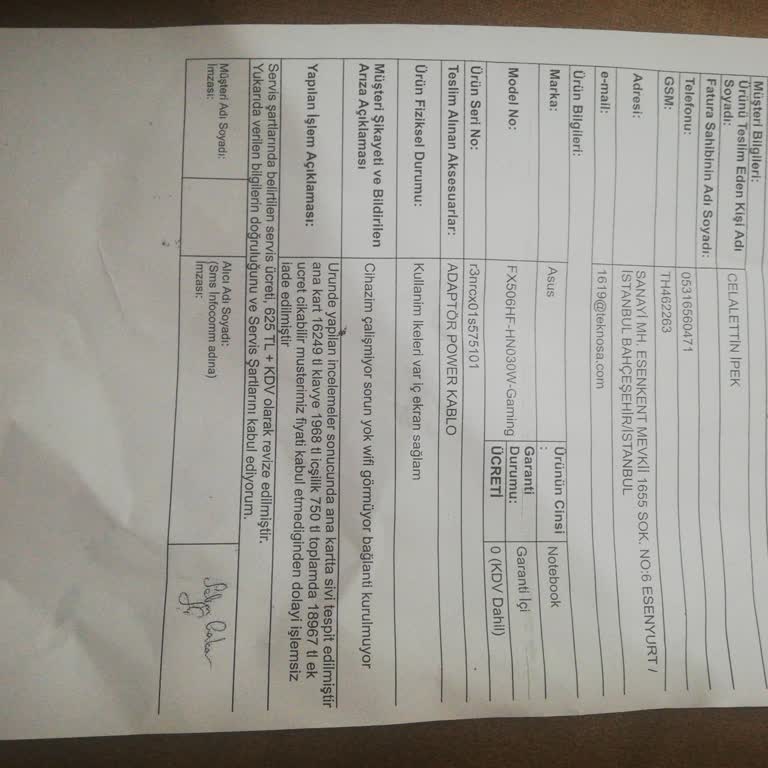 Teknosa'dan Alınan Laptopta Sürekli Wi-Fi Sorunu Ve Garanti Problemi