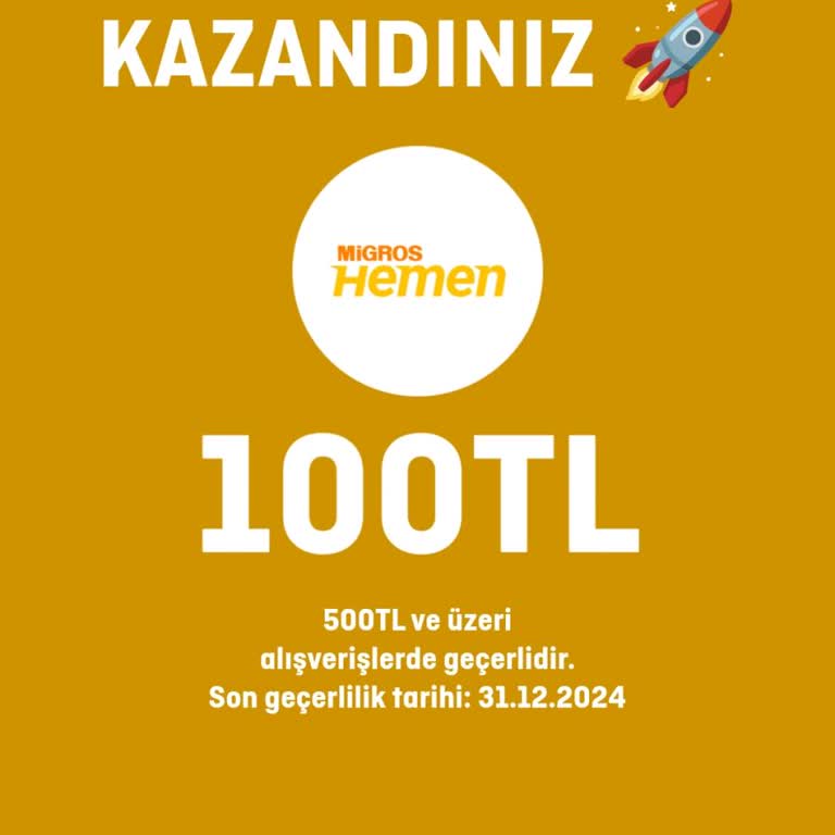 Migros Sanal Uygulaması Kupon Kodu Sorunu