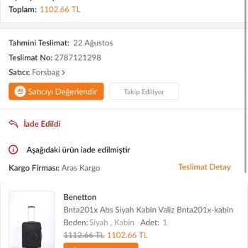 Trendyol'dan Aldığım Valizin Kilit Sorunu Ve Yanıltıcı Müşteri Hizmetleri Deneyimi