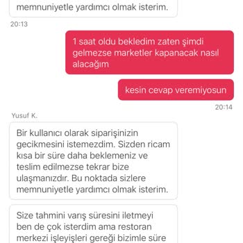 Yemeksepeti'nde Uzayan Bekleyiş Ve İptal Sorunu