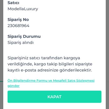 Siparişimin Kargolanmaması Ve İlgisizlik