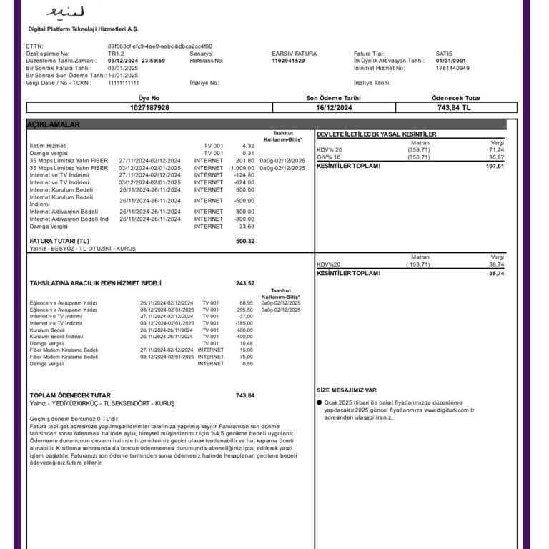 Yanıltıcı Fatura Ve Beklenmedik Ek Ücretler