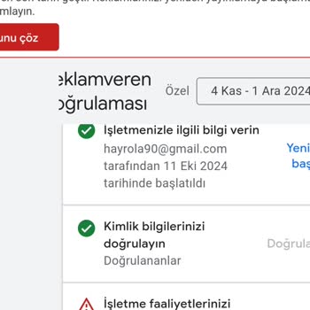 Google Ads Doğrulama Sorunu Ve İlgisizlik