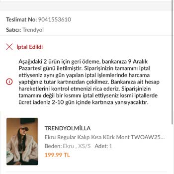 İptal Edilen Sipariş Ve Hatalı Fiyatlandırma Sorunu