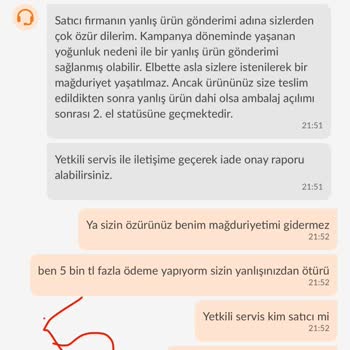 Yanlış Ürün Gönderimi Ve İade Sorunu