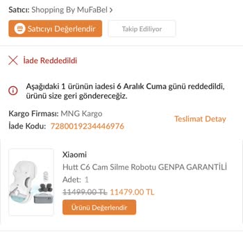 Yanlış Ürün Gönderimi Ve İade Sorunu
