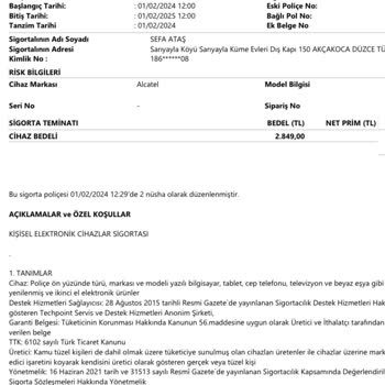 Sigorta Kapsamında Onarım Yapılmayan Akıllı Saat Mağduriyeti