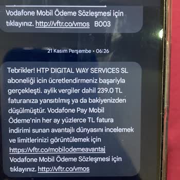 Vodafone Mobil Ödeme Güvenlik Açığı Ve Haksız Ücretlendirme