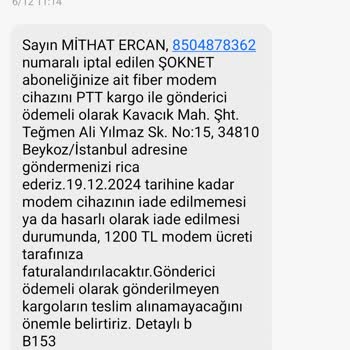 İptal Edilen Abonelikten Sonra Modem İadesi Karmaşası