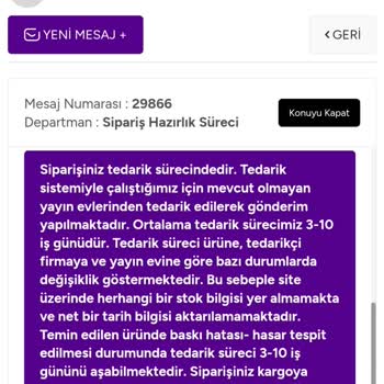 Kitap Sepeti Siparişim 10 Gündür Gelmedi