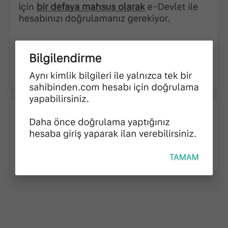 E-Devlet Doğrulama Sorunu: Hesap Onayı Engeli