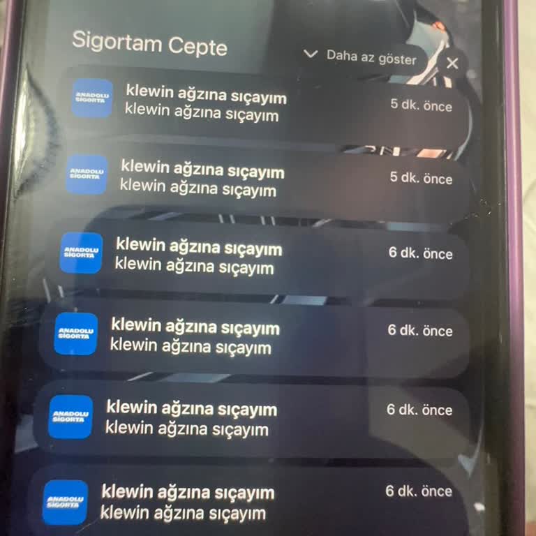 Anadolu Sigorta Uygulamasında Şok Edici Bildirimler