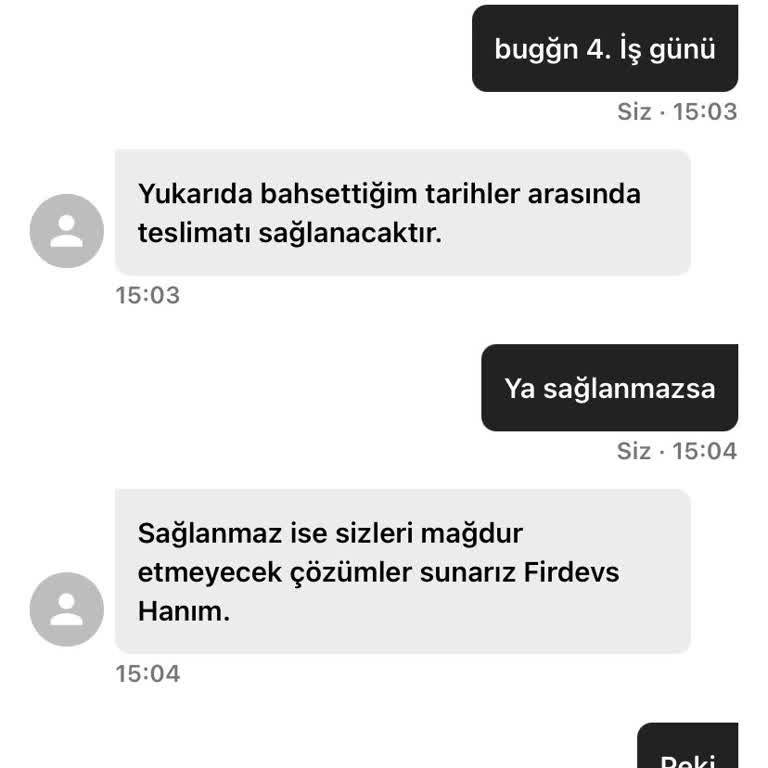 HM Mağazasından Eksik Ve Geç Gelen Sipariş Mağduriyeti