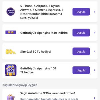 Getir Büyük'ün Yanıltıcı İndirim Mesajı
