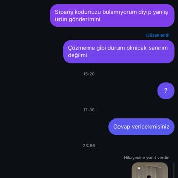 Yanlış Ürün Gönderimi Ve İlgisizlik