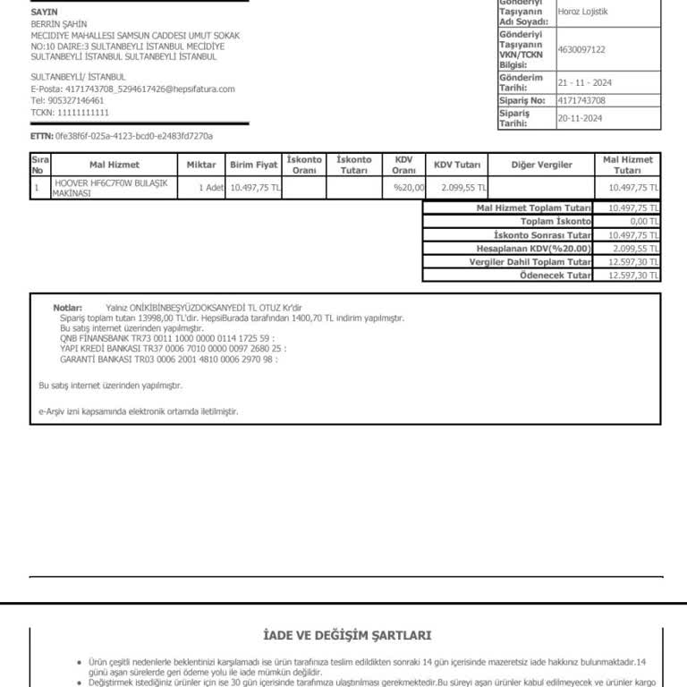 Hoover Bulaşık Makinesi: Servis Ve İletişim Sorunları
