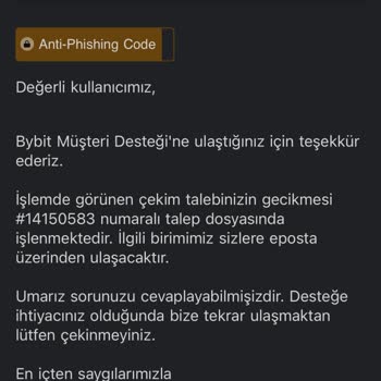 Bybit Borsasında Para Çekme Sorunu