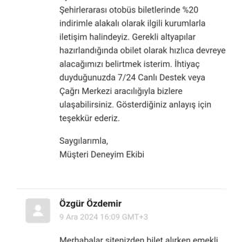Emekli İndirimi Sorunu Ve Yetersiz Müşteri Hizmetleri