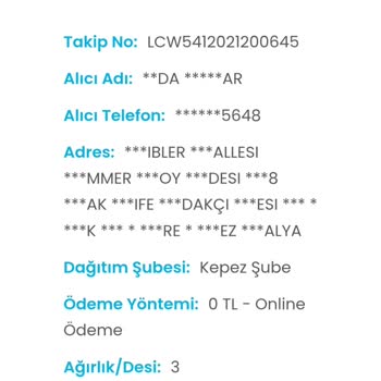 Kargo Teslim Edilmedi Ve İletişim Kurulamadı