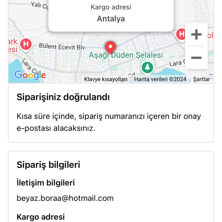 Sipariş Onayı Ve İletişim Sorunu