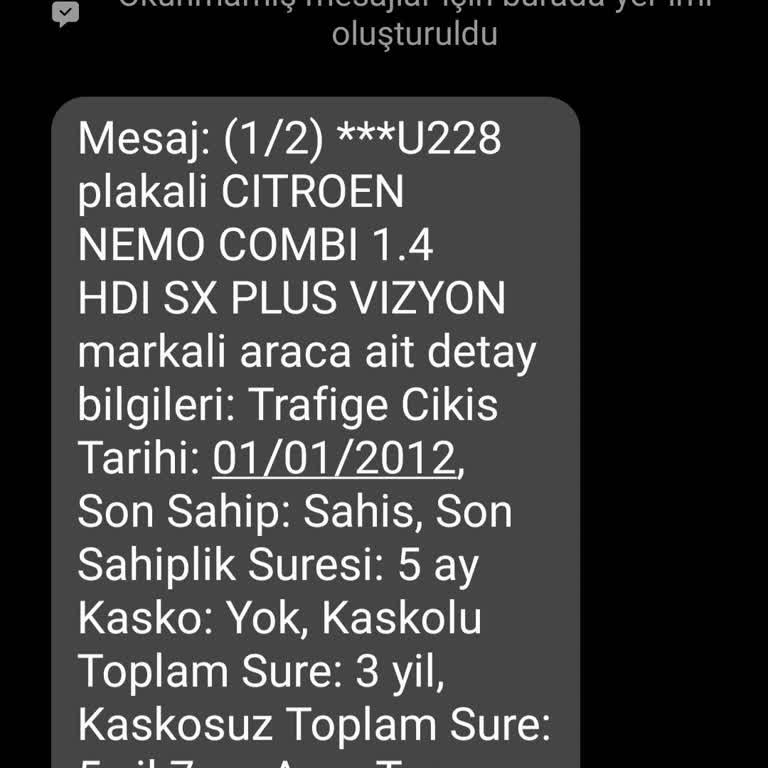 Sigorta Bilgi Ve Gözetim Merkezi Yanlış SMS Gönderimi Ve Sorumluluk Talebi