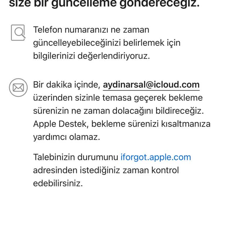 İcloud Doğrulama Kodu Sorunu