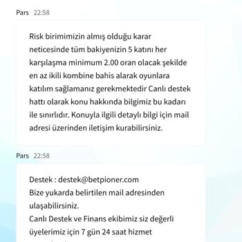 Betpioner Sitesinde Çekim Sorunu Ve İletişim Eksikliği