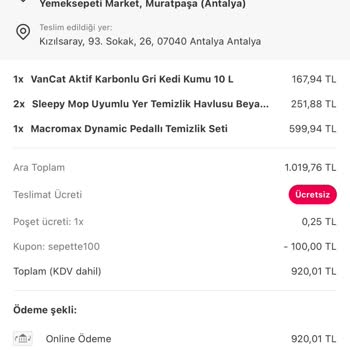 Hasarlı Temizlik Seti Ve İade Sorunu