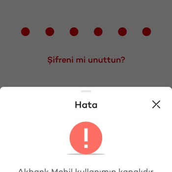 Akbank Mobil Kısıtlamasıyla Mücadele