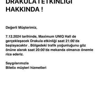 Biletix'in Hatalı Bilgilendirmesi Yüzünden Mağdur Oldum!