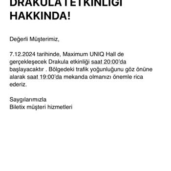 Biletix'in Hatalı Bilgilendirmesi Yüzünden Mağdur Oldum!