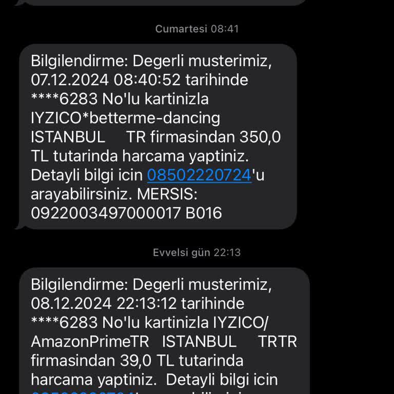 Kullanmadığım Hizmetler İçin Para Çekimi