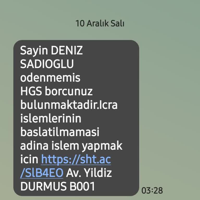 HGS Borcu Ve Kimlik Güvenliği İhlali