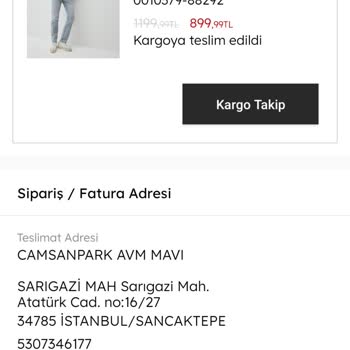 Mavi Online Alışverişte Kargo Sorunu