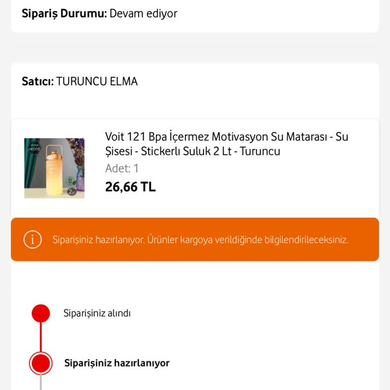 Turuncu Elma'dan Alınan Ürün Hala Kargoya Verilmedi