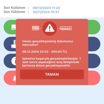 E-komobil'de Yüklenen Para Hesaba Geçmedi