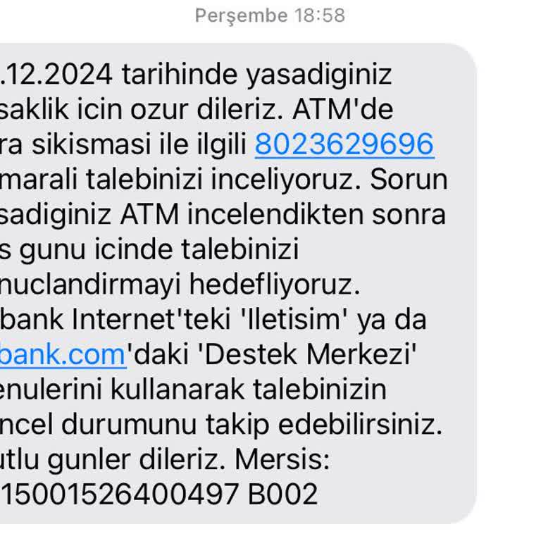 ATM'de Yutulan Para Ve İletişim Eksikliği